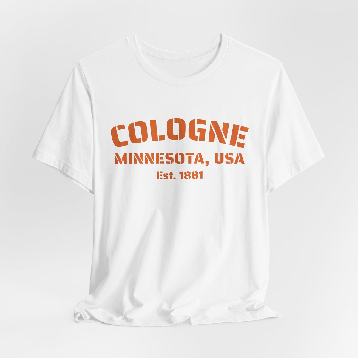 Cologne Orange Text Tee